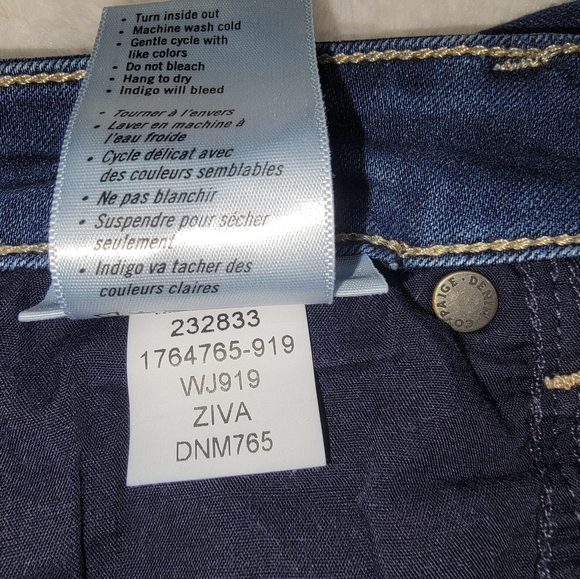 PAIGE Blue Skinny Jeans with Modern Denim Finish - Picture 11 of 12